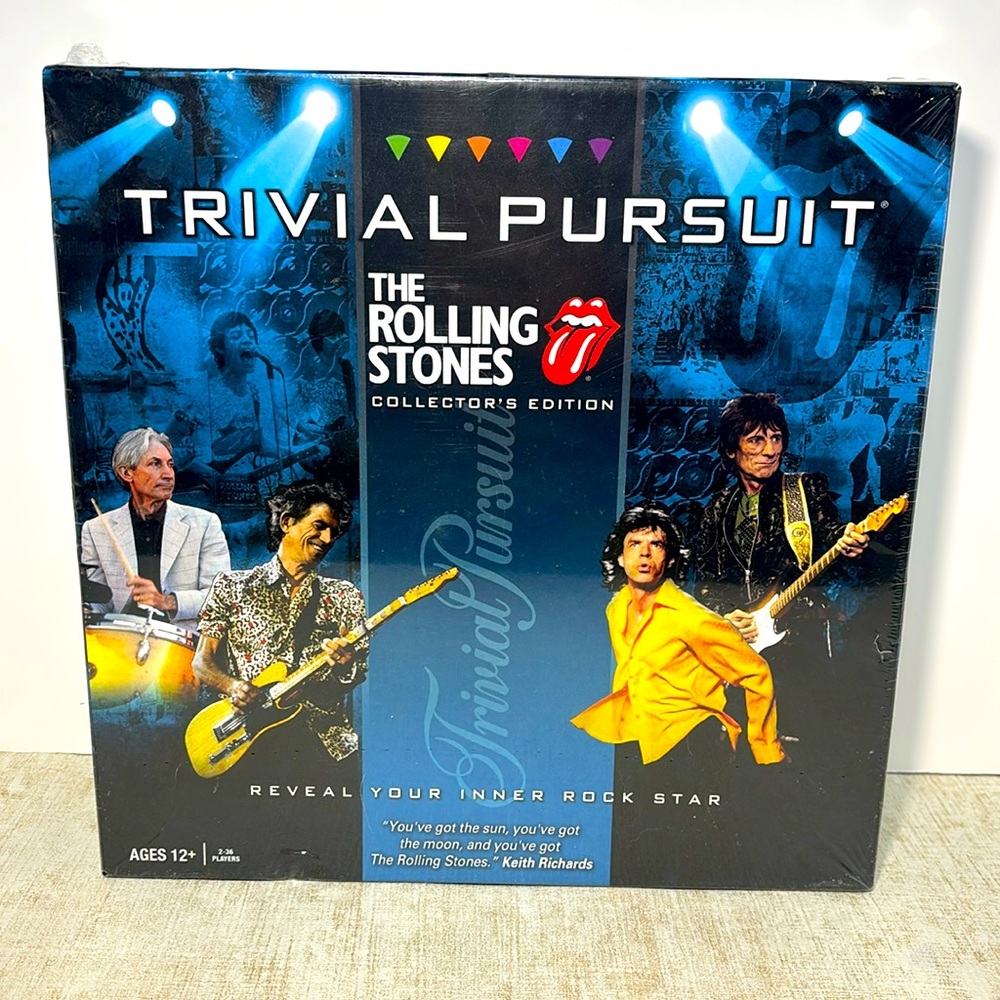 Hasbro Trivial Pursuit "The Rolling Stones" Collectors Edition Game - Sealed